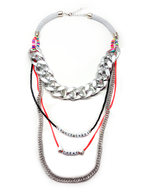 Collar LO QUE CREES CREAS by Sole @cosademinasok