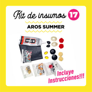 KIT DE INSUMOS 17 - 2 pares de Aros SUMMER