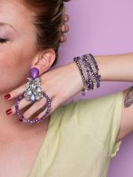 BRAZALETTE RAINBOW VIOLETA + AROS FANCY RAINBOW VIOLETA (1)